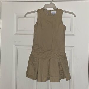 🔹Children’s Place🔹Girl’s Khaki Romper Dress Size 6X/7 With Belt Loops